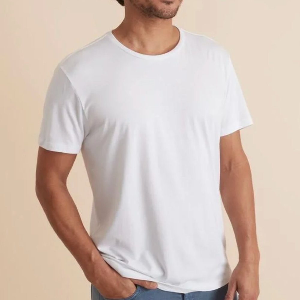 Marine Layer Signature Crewneck Tee - White